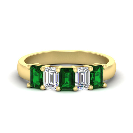 2-ct-emerald-emerald-cut-5-stone-wedding-band-in-yellow-gold-fdwb8008emgemgrsleep-2.00ct-nl-yg