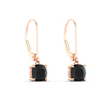 Load image into Gallery viewer, 2-ct-leverback-cushion-cut-black-diamond-drop-earrings-in-rose-gold-fdear11236cugblackangle3-2.00ct-nl-rg.jpg?v=1765359801