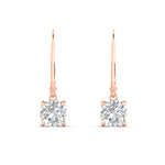 Load image into Gallery viewer, 2-ct-leverback-cushion-cut-diamond-drop-earrings-in-rose-gold-fdear11236cuangle2-2.00ct-nl-rg.jpg?v=1765359800