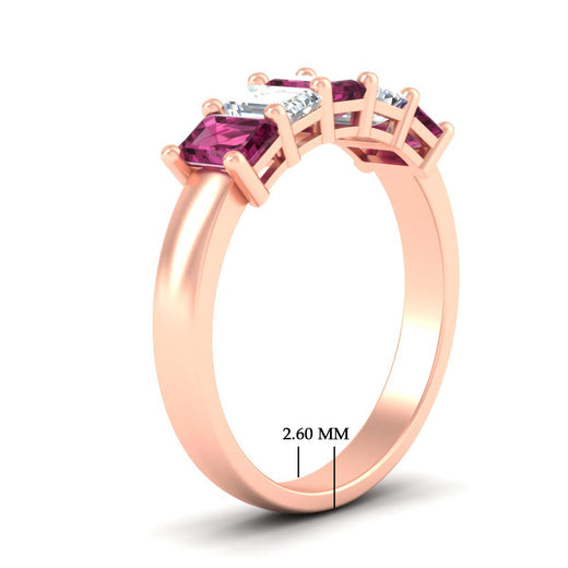 2-ct-pink-sapphire-emerald-cut-5-stone-wedding-band-in-rose-gold-fdwb8008emgsadrpiangle2-2.00ct-nl-rg-hw