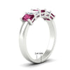Load image into Gallery viewer, 2-ct-pink-sapphire-emerald-cut-5-stone-wedding-band-in-white-gold-fdwb8008emgsadrpiangle2-2.00ct-nl-wg-hw