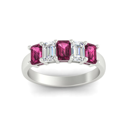 2-ct-pink-sapphire-emerald-cut-5-stone-wedding-band-in-white-gold-fdwb8008emgsadrpiangle5-2.00ct-nl-wg