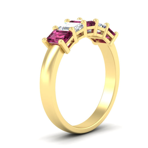 2-ct-pink-sapphire-emerald-cut-5-stone-wedding-band-in-yellow-gold-fdwb8008emgsadrpiangle2-2.00ct-nl-yg