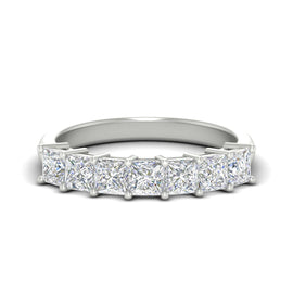 2 Carat Princess 7 Stone Anniversary Diamond Band