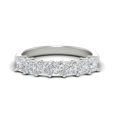 2 Carat Princess 7 Stone Anniversary Diamond Band