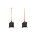 Load image into Gallery viewer, 2-ct-princess-cut-black-diamond-leverback-dangle-earrings-in-rose-gold-fdear11236prgblackangle2-2.00ct-nl-rg.jpg?v=1765510591