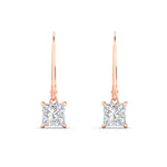 Load image into Gallery viewer, 2-ct-princess-cut-diamond-leverback-dangle-earrings-in-rose-gold-fdear11236prangle2-2.00ct-nl-rg.jpg?v=1765510590