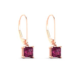 Load image into Gallery viewer, 2-ct-princess-cut-pink-sapphire-leverback-dangle-earrings-in-rose-gold-fdear11236prgsadrpiangle3-2.00ct-nl-rg.jpg?v=1765510591