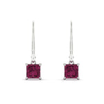 Load image into Gallery viewer, 2-ct-princess-cut-pink-sapphire-leverback-dangle-earrings-in-white-gold-fdear11236prgsadrpiangle2-2.00ct-nl-wg.jpg?v=1765510591