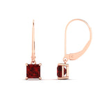 Load image into Gallery viewer, 2-ct-princess-cut-ruby-leverback-dangle-earrings-in-rose-gold-fdear11236prgrudrangle4-2.00ct-nl-rg.jpg?v=1765510591