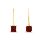 Load image into Gallery viewer, 2-ct-princess-cut-ruby-leverback-dangle-earrings-in-yellow-gold-fdear11236prgrudrangle2-2.00ct-nl-yg.jpg?v=1765510591