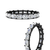 Load image into Gallery viewer, 2-ct-radiant-cut-diamond-east-west-prong-eternity-band-in-black-gold-fdwb11700raangle3-nl-bg.jpg?v=1777871862