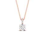 Load image into Gallery viewer, 2-ct-round-cut-pave-bail-pendant-diamond-in-rose-gold-fdpd11636roangle1-8.00mm-nl-rg.jpg?v=1769773614
