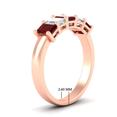2-ct-ruby-emerald-cut-5-stone-wedding-band-in-rose-gold-fdwb8008emgrudrangle2-2.00ct-nl-rg-hw