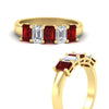 Load image into Gallery viewer, 2-ct-ruby-emerald-cut-5-stone-wedding-band-in-yellow-gold-fdwb8008emgrudrangle3-2.00ct-nl-yg
