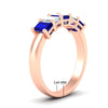 Load image into Gallery viewer, 2-ct-sapphire-emerald-cut-5-stone-wedding-band-in-rose-gold-fdwb8008emgsablangle2-2.00ct-nl-rg-hw