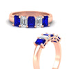 Load image into Gallery viewer, 2-ct-sapphire-emerald-cut-5-stone-wedding-band-in-rose-gold-fdwb8008emgsablangle3-2.00ct-nl-rg