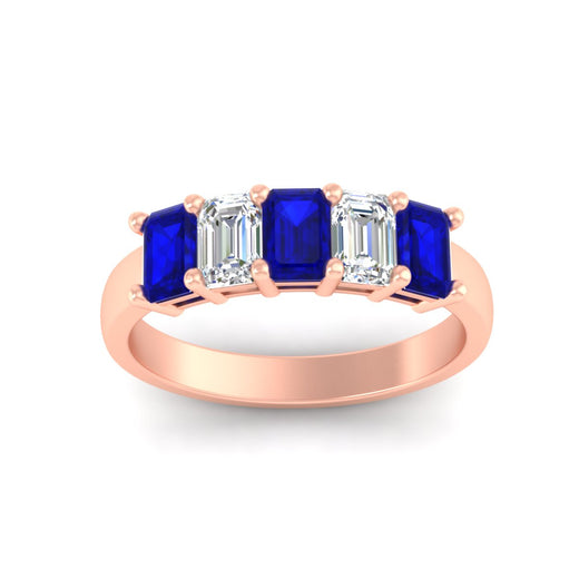 2-ct-sapphire-emerald-cut-5-stone-wedding-band-in-rose-gold-fdwb8008emgsablangle5-2.00ct-nl-rg