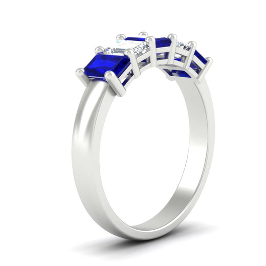 2-ct-sapphire-emerald-cut-5-stone-wedding-band-in-white-gold-fdwb8008emgsablangle2-2.00ct-nl-wg