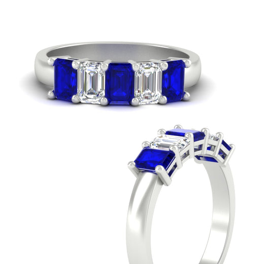 2-ct-sapphire-emerald-cut-5-stone-wedding-band-in-white-gold-fdwb8008emgsablangle3-2.00ct-nl-wg