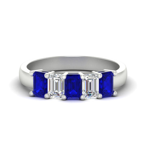2-ct-sapphire-emerald-cut-5-stone-wedding-band-in-white-gold-fdwb8008emgsablsleep-2.00ct-nl-wg