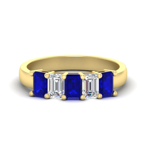 2-ct-sapphire-emerald-cut-5-stone-wedding-band-in-yellow-gold-fdwb8008emgsablsleep-2.00ct-nl-yg