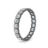 Load image into Gallery viewer, 2-ct.-asscher-diamond-bezel-set-eternity-ring-in-black-gold-FD10567AS-0.10CT-NL-BG