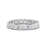 Load image into Gallery viewer, 2-ct.-asscher-diamond-bezel-set-eternity-ring-in-white-gold-FD10567AS-0.10CT-NL-WG