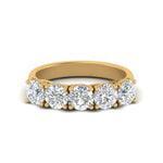 Load image into Gallery viewer, 2-ct.-diamond-trellis-5-stone-wedding-band-in-yellow-gold-FD10769RO-2.00CTANGLE3-NL-YG
