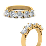 Load image into Gallery viewer, 2-ct.-diamond-trellis-5-stone-wedding-band-in-yellow-gold-FD10769RO-2.00CTANGLE3-NL-YG
