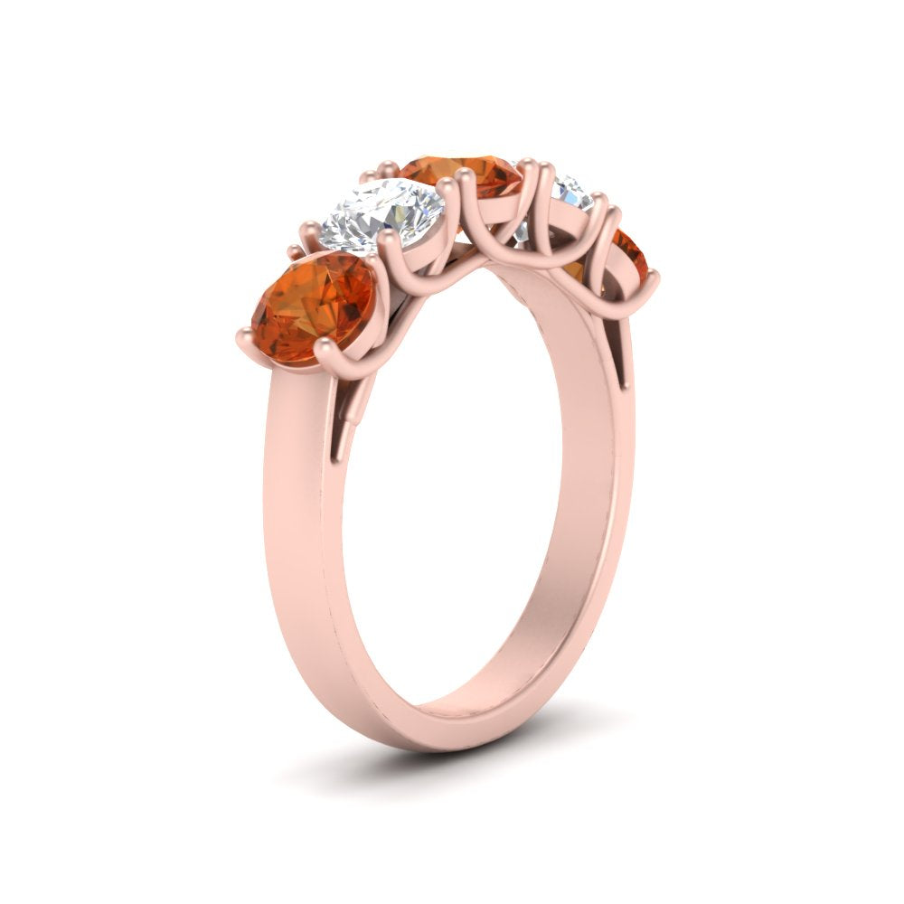 2-ct.-diamond-trellis-5-stone-wedding-band-with-orange-sapphire-in-rose-gold-FD10769RO-2.00CTGSAORANGLE3-NL-RG