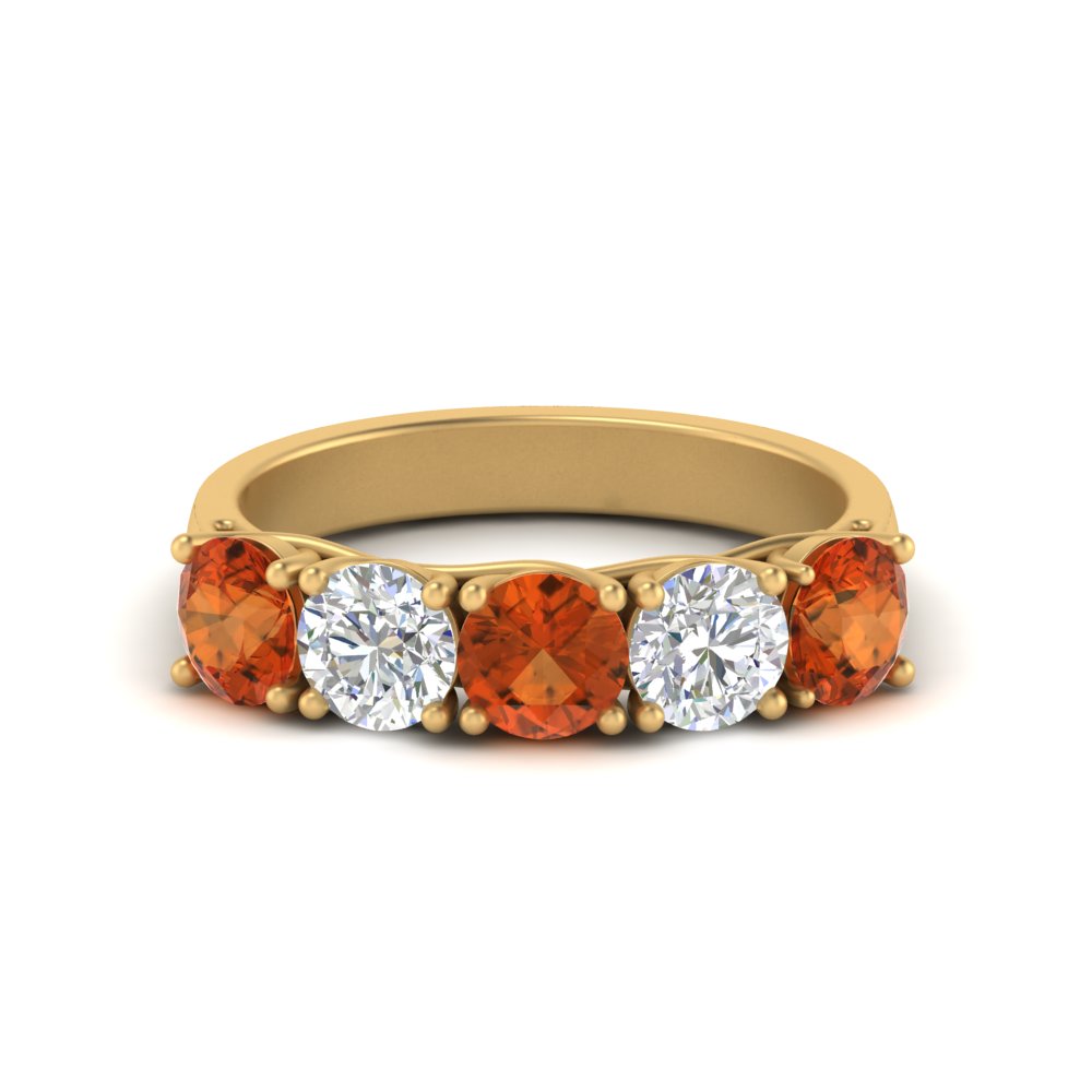 2-ct.-diamond-trellis-5-stone-wedding-band-with-orange-sapphire-in-yellow-gold-FD10769RO-2.00CTGSAORANGLE3-NL-YG