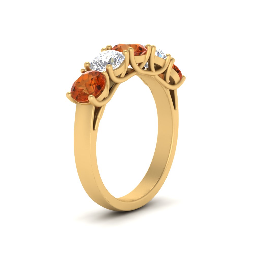 2-ct.-diamond-trellis-5-stone-wedding-band-with-orange-sapphire-in-yellow-gold-FD10769RO-2.00CTGSAORANGLE3-NL-YG