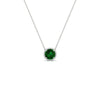 Load image into Gallery viewer, 2-ctw-round-halo-diamond-anniversary-necklace-with-emerald-in-FDPD10984GEMGR-2.00CT-NL-WG-CS
