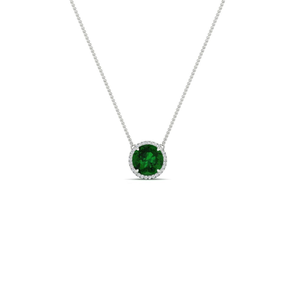 2-ctw-round-halo-diamond-anniversary-necklace-with-emerald-in-FDPD10984GEMGR-2.00CT-NL-WG-CS