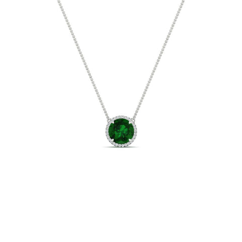 2-ctw-round-halo-diamond-anniversary-necklace-with-emerald-in-FDPD10984GEMGR-2.00CT-NL-WG-CS