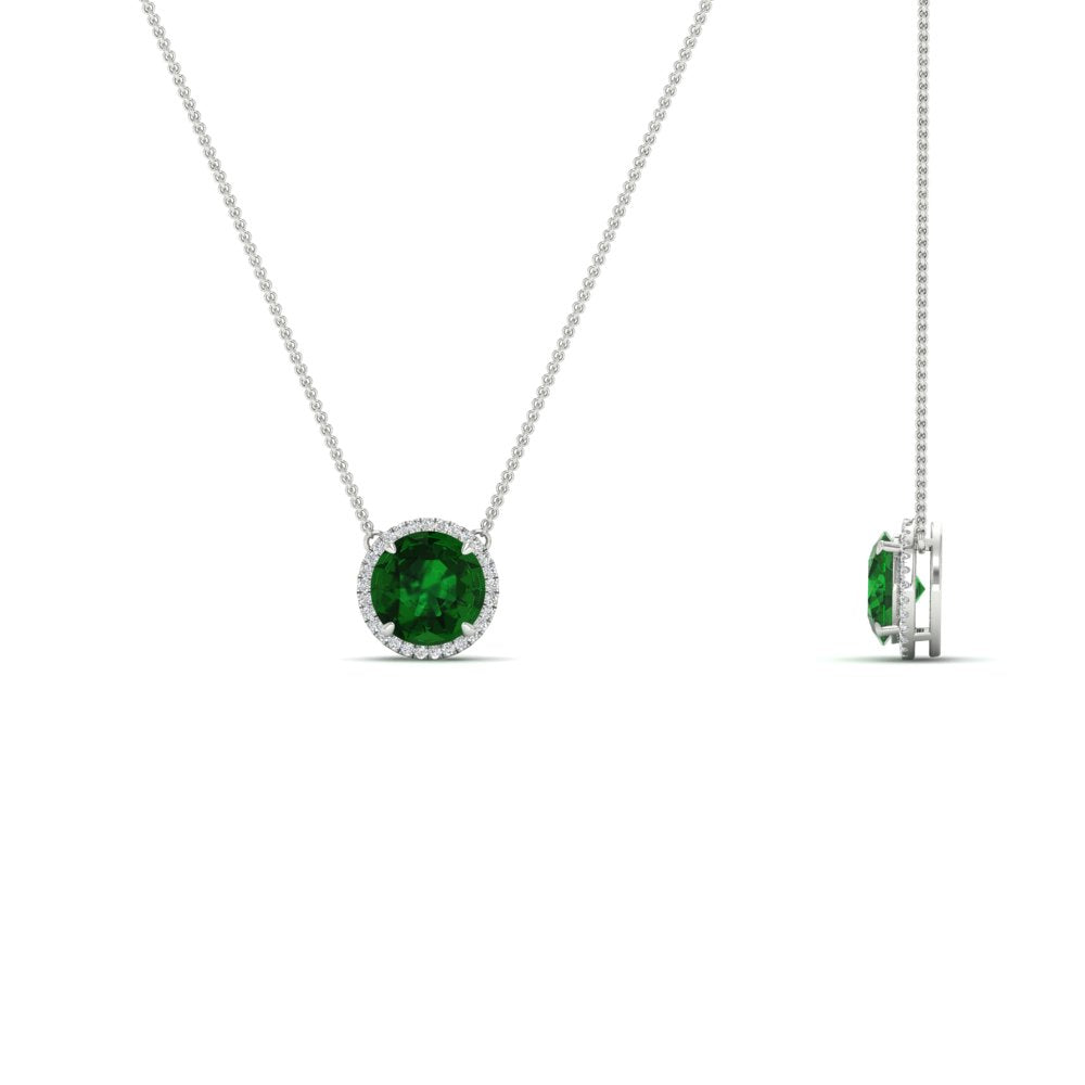2-ctw-round-halo-diamond-anniversary-necklace-with-emerald-in-FDPD10984GEMGR-2.00CT-NL-WG-CS
