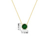 Load image into Gallery viewer, 2-ctw-round-halo-diamond-anniversary-necklace-with-emerald-in-FDPD10984GEMGR-2.00CT-NL-YG-CS