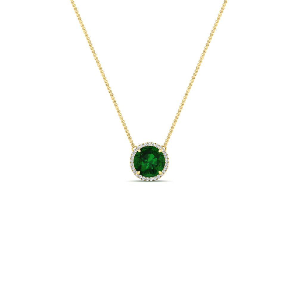 2-ctw-round-halo-diamond-anniversary-necklace-with-emerald-in-FDPD10984GEMGR-2.00CT-NL-YG-CS