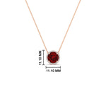 Load image into Gallery viewer, 2-ctw-round-halo-diamond-anniversary-necklace-with-ruby-in-FDPD10984GRUDR-2.00CT-NL-RG-CS