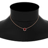 Load image into Gallery viewer, 2-ctw-round-halo-diamond-anniversary-necklace-with-ruby-in-FDPD10984GRUDR-2.00CT-NL-RG-CS