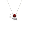 Load image into Gallery viewer, 2-ctw-round-halo-diamond-anniversary-necklace-with-ruby-in-FDPD10984GRUDR-2.00CT-NL-WG-CS