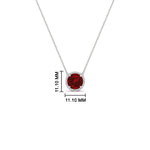 Load image into Gallery viewer, 2-ctw-round-halo-diamond-anniversary-necklace-with-ruby-in-FDPD10984GRUDR-2.00CT-NL-WG-CS