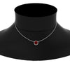 Load image into Gallery viewer, 2-ctw-round-halo-diamond-anniversary-necklace-with-ruby-in-FDPD10984GRUDR-2.00CT-NL-WG-CS
