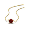 Load image into Gallery viewer, 2-ctw-round-halo-diamond-anniversary-necklace-with-ruby-in-FDPD10984GRUDR-2.00CT-NL-YG-CS