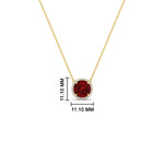 Load image into Gallery viewer, 2-ctw-round-halo-diamond-anniversary-necklace-with-ruby-in-FDPD10984GRUDR-2.00CT-NL-YG-CS