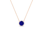 Load image into Gallery viewer, 2-ctw-round-halo-diamond-anniversary-necklace-with-sapphire-in-FDPD10984GSABL-2.00CT-NL-RG-CS
