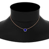 Load image into Gallery viewer, 2-ctw-round-halo-diamond-anniversary-necklace-with-sapphire-in-FDPD10984GSABL-2.00CT-NL-RG-CS