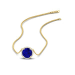Load image into Gallery viewer, 2-ctw-round-halo-diamond-anniversary-necklace-with-sapphire-in-FDPD10984GSABL-2.00CT-NL-YG-CS