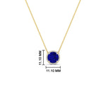 Load image into Gallery viewer, 2-ctw-round-halo-diamond-anniversary-necklace-with-sapphire-in-FDPD10984GSABL-2.00CT-NL-YG-CS